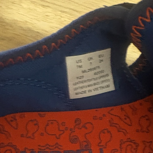 Merrell Kids Blue and Orange Sneakers - Picture 2 of 3